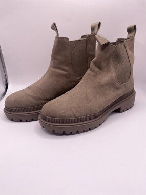 H&M Womens Chelsea Taupe Boot Sz 41/10